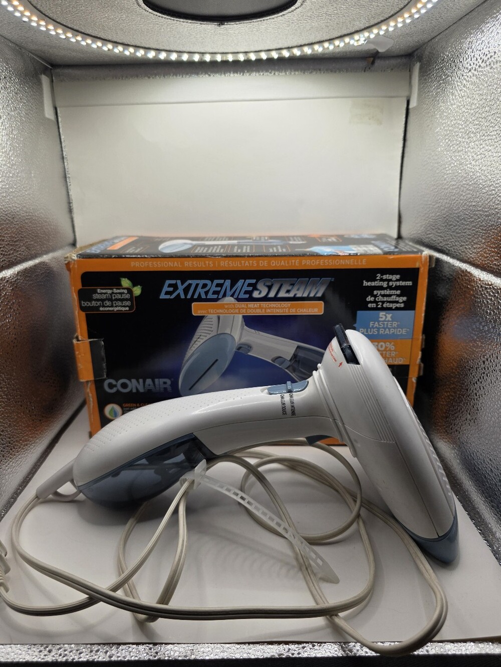 Conair Extreme Steam Handheld Garment Steamer Dual Heat Technology Wrinkle